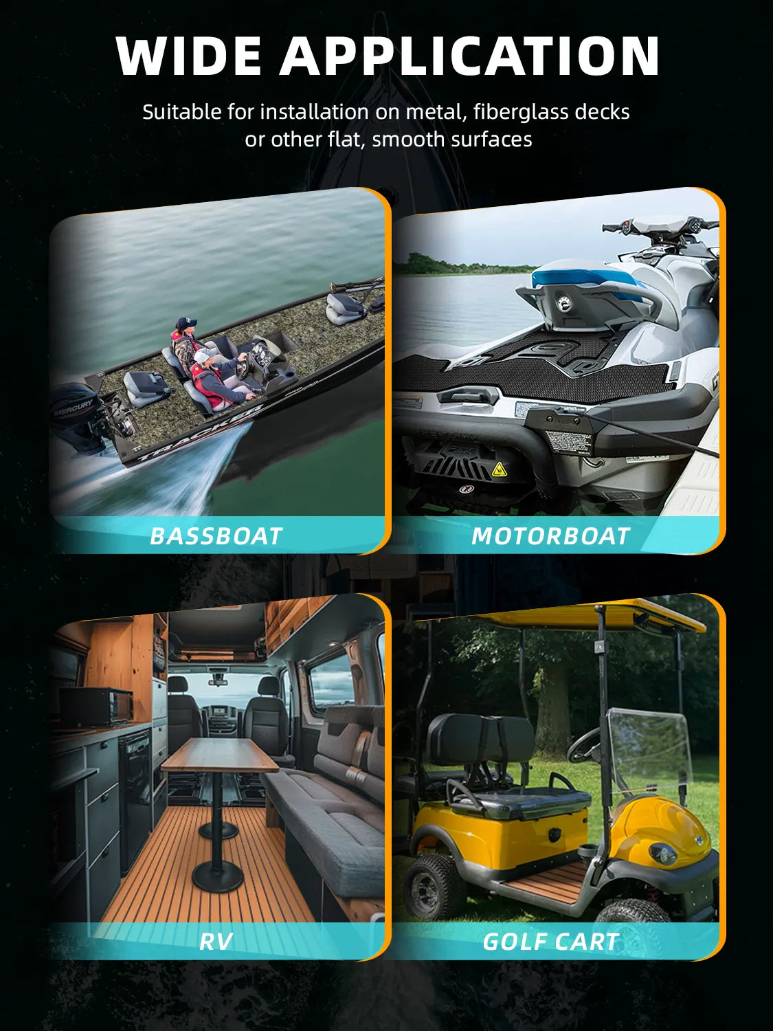 Non Skid Boat Foam Decking Anti-UV 3000H Sea Deck for Boats