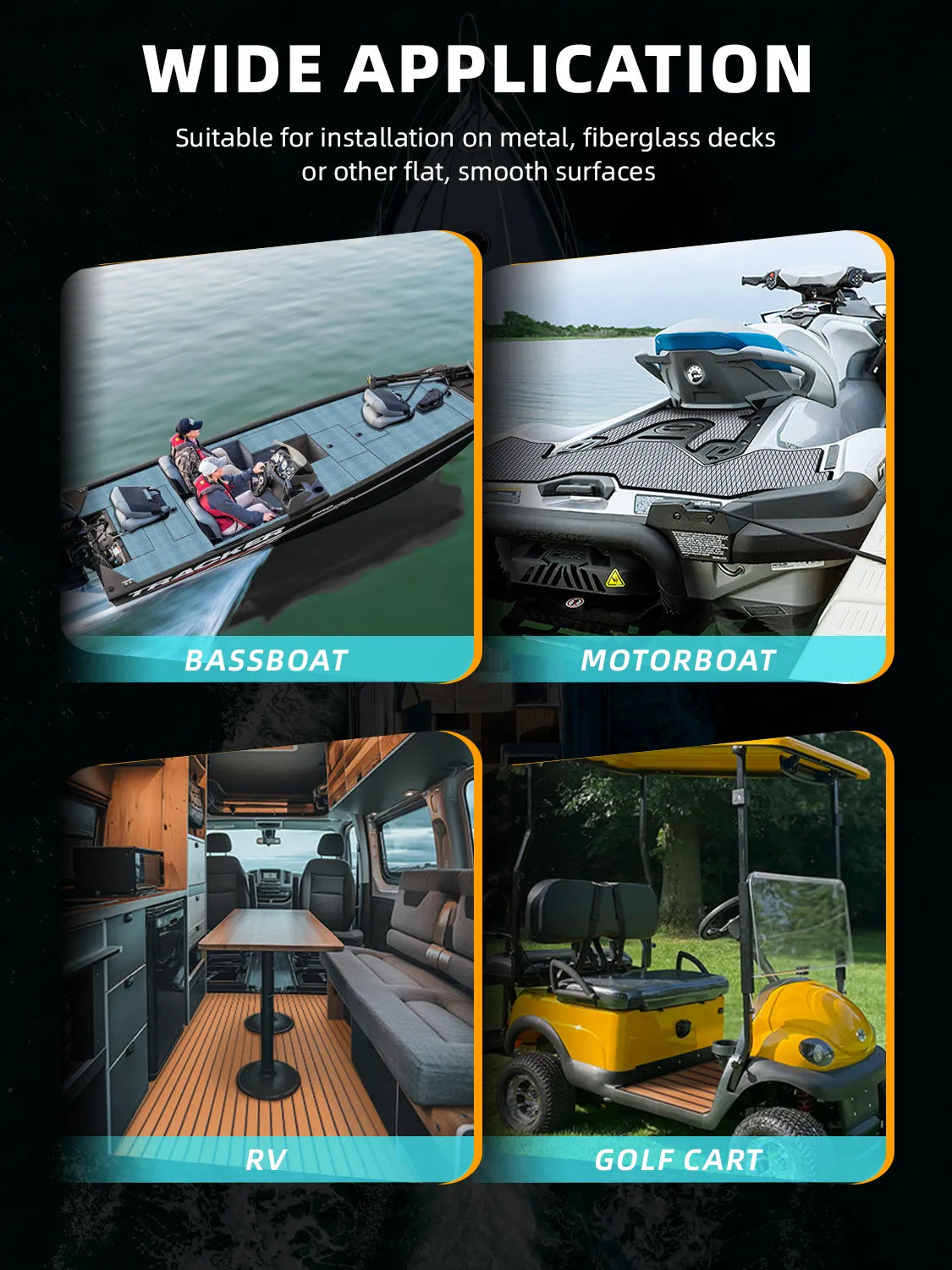High-quality EVA Foam Boat Flooring Anti-UV 3000H Non-slip Sea Deck