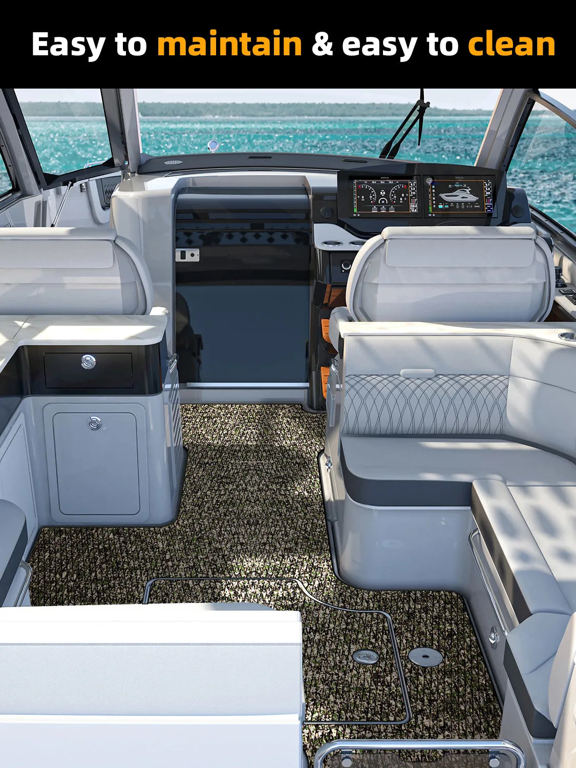 Non Skid Boat Foam Decking Anti-UV 3000H Sea Deck for Boats