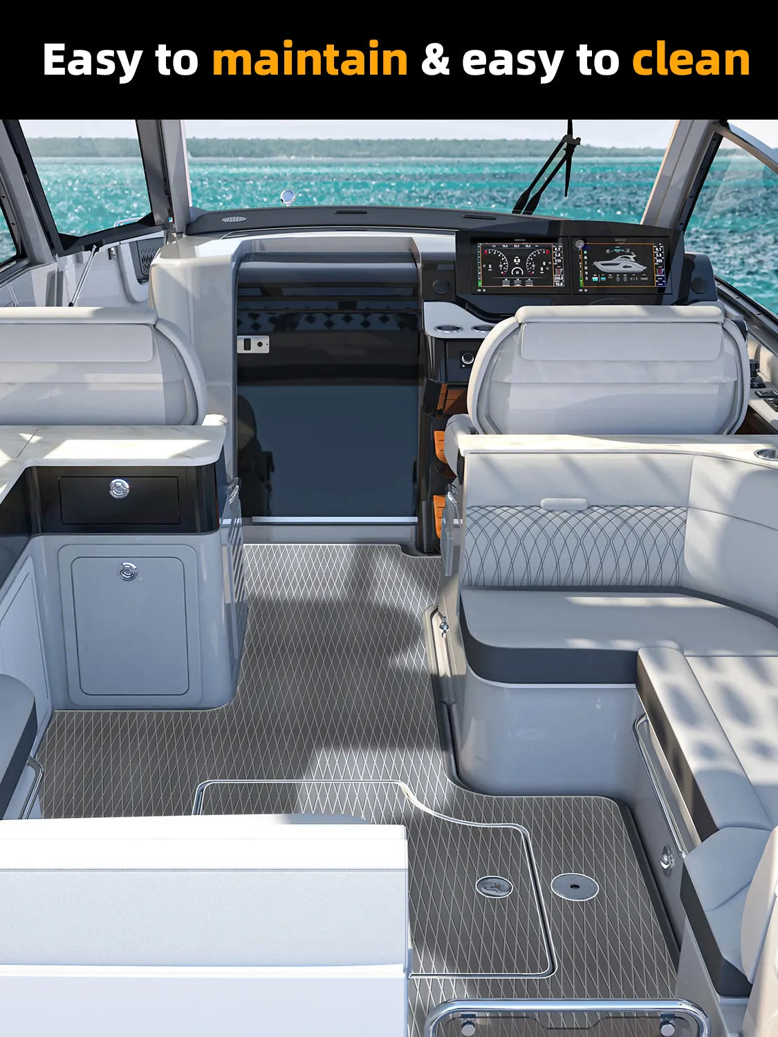 High-quality EVA Foam Boat Flooring Anti-UV 3000H Non-slip Sea Deck
