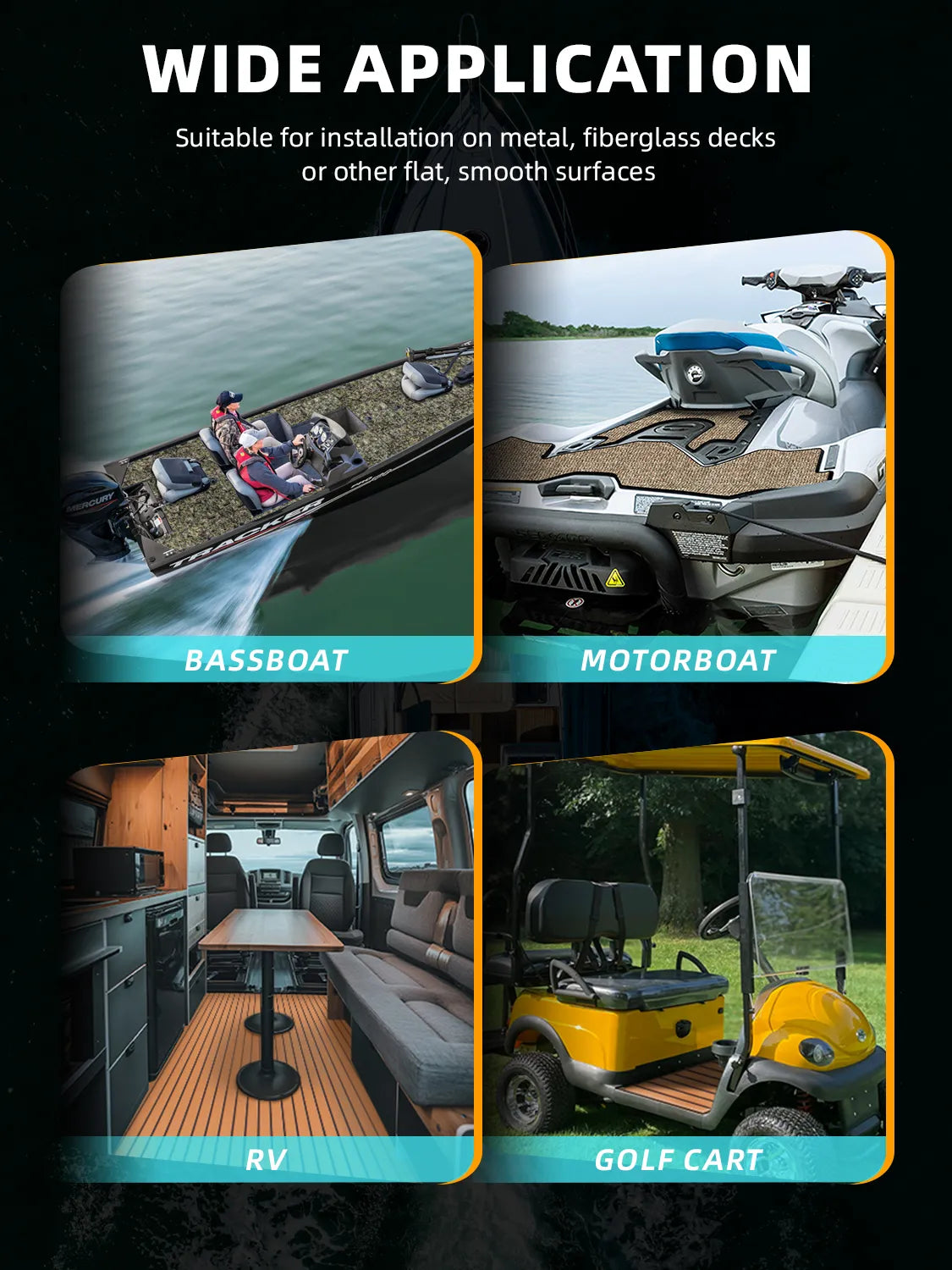 Non Skid Boat Foam Decking Anti-UV 3000H Sea Deck for Boats
