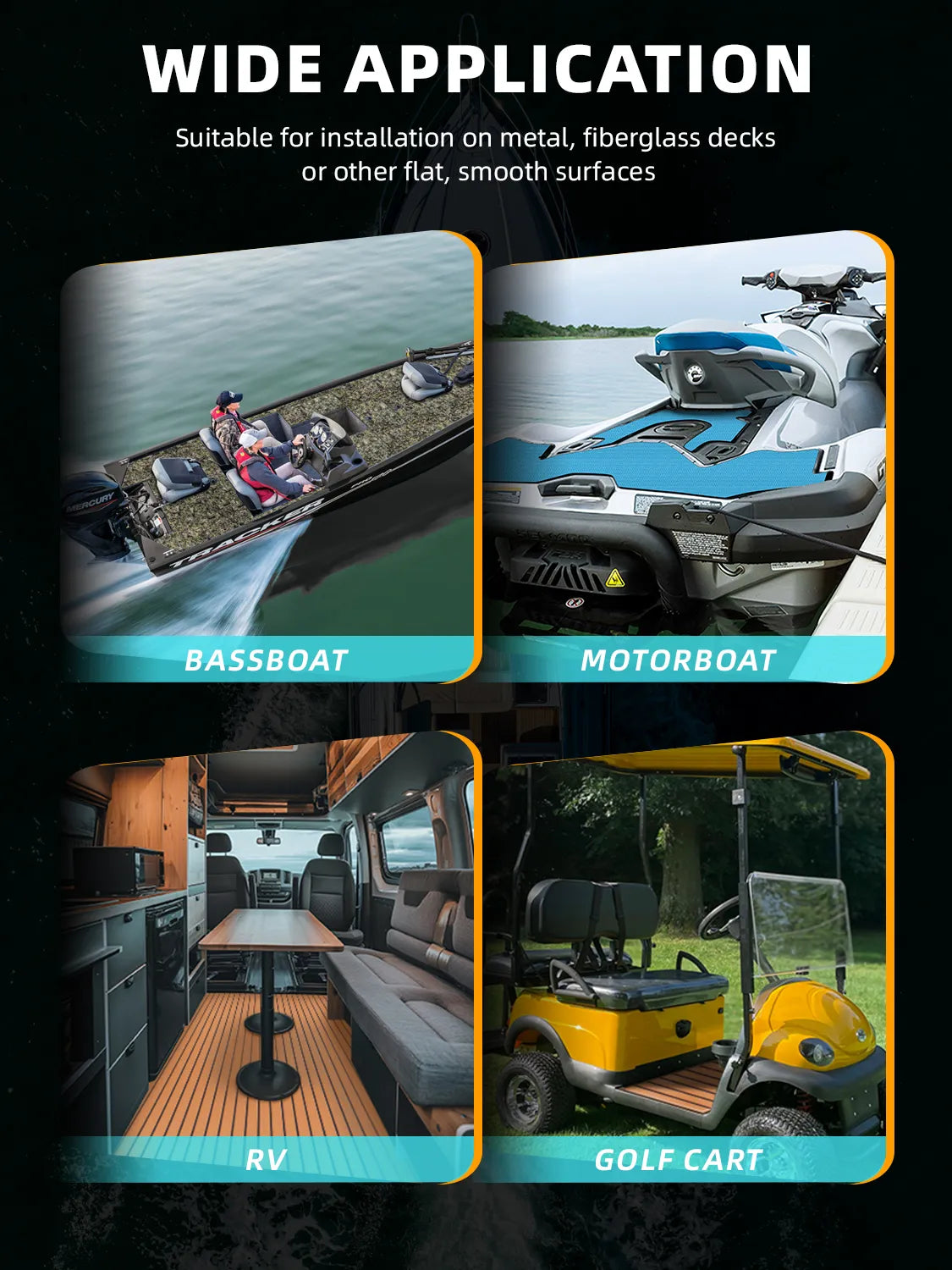 Non Skid Boat Foam Decking Anti-UV 3000H Sea Deck for Boats