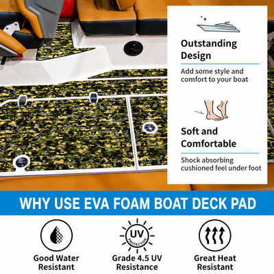 PoseidonDeck Camo Grooved Boat Decking