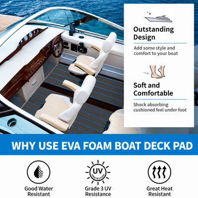 Classic Faux Teak EVA Foam Boat Flooring