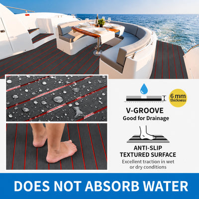 Classic Faux Teak EVA Foam Boat Flooring