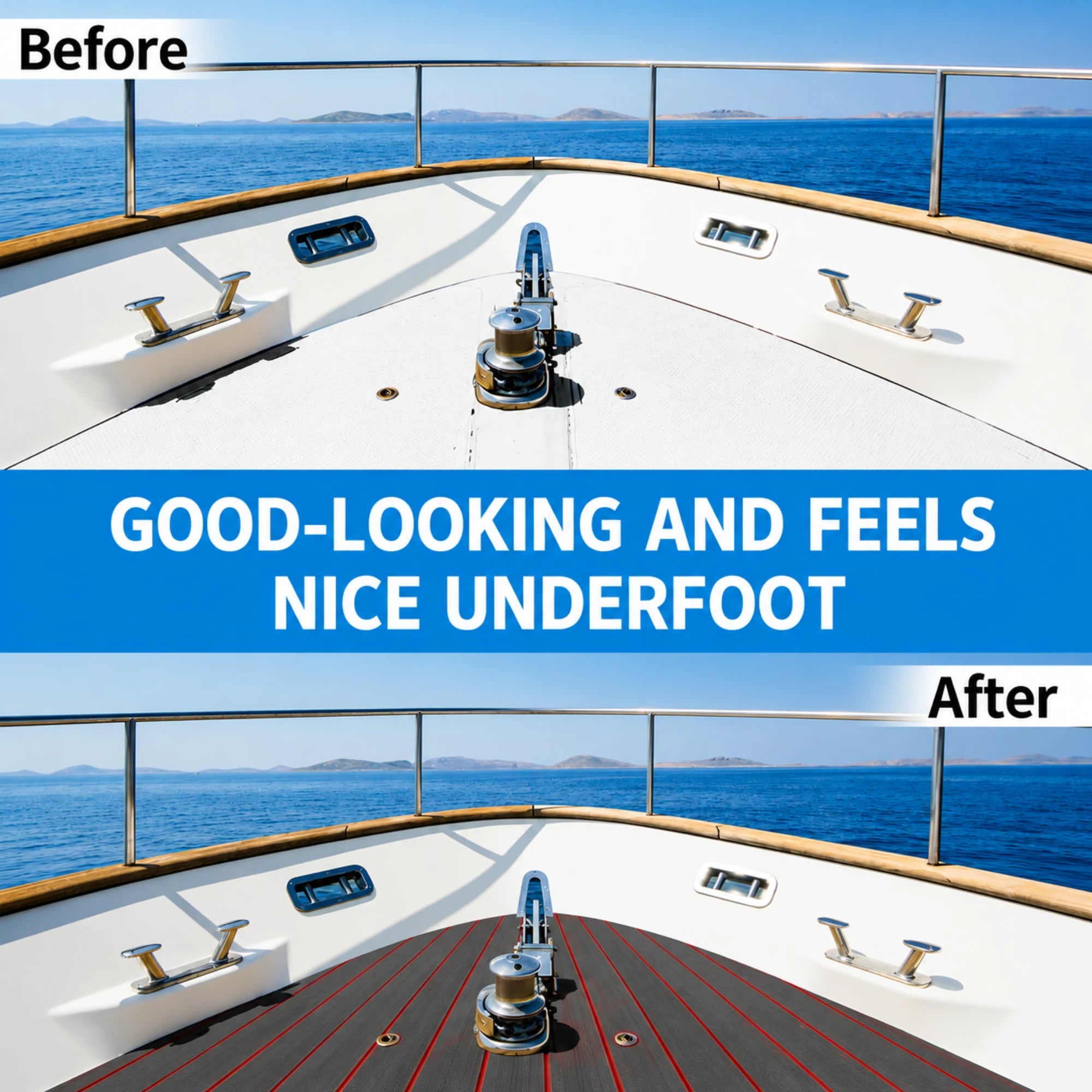 Classic Faux Teak EVA Foam Boat Flooring