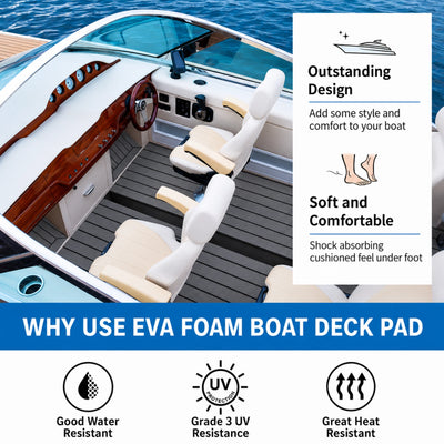 Classic Faux Teak EVA Foam Boat Flooring