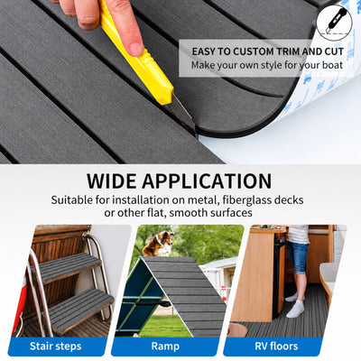 Classic Faux Teak EVA Foam Boat Flooring