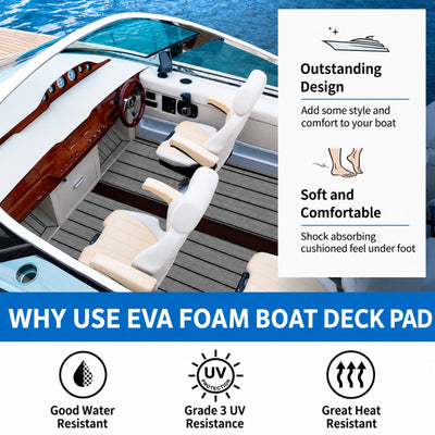 Classic Faux Teak EVA Foam Boat Flooring