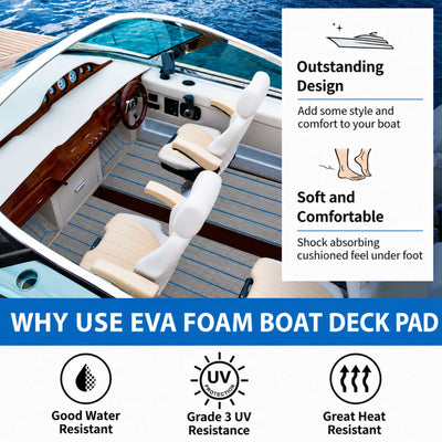 Classic Faux Teak EVA Foam Boat Flooring