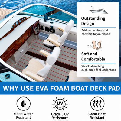 Classic Faux Teak EVA Foam Boat Flooring