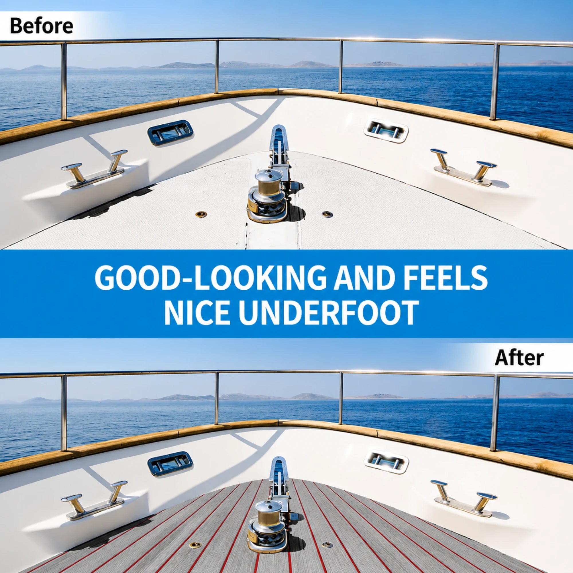 Classic Faux Teak EVA Foam Boat Flooring