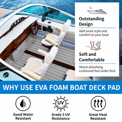 Classic Faux Teak EVA Foam Boat Flooring