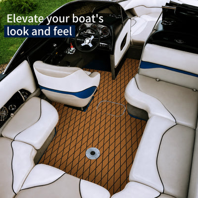 PoseidonDeck Diamond EVA Foam Boat Flooring