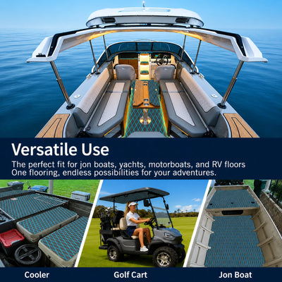 PoseidonDeck Diamond EVA Foam Boat Flooring