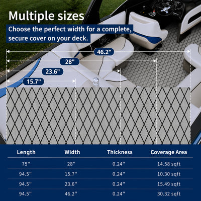 PoseidonDeck Diamond EVA Foam Boat Flooring