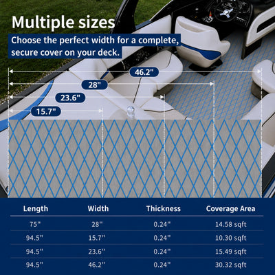 PoseidonDeck Diamond EVA Foam Boat Flooring