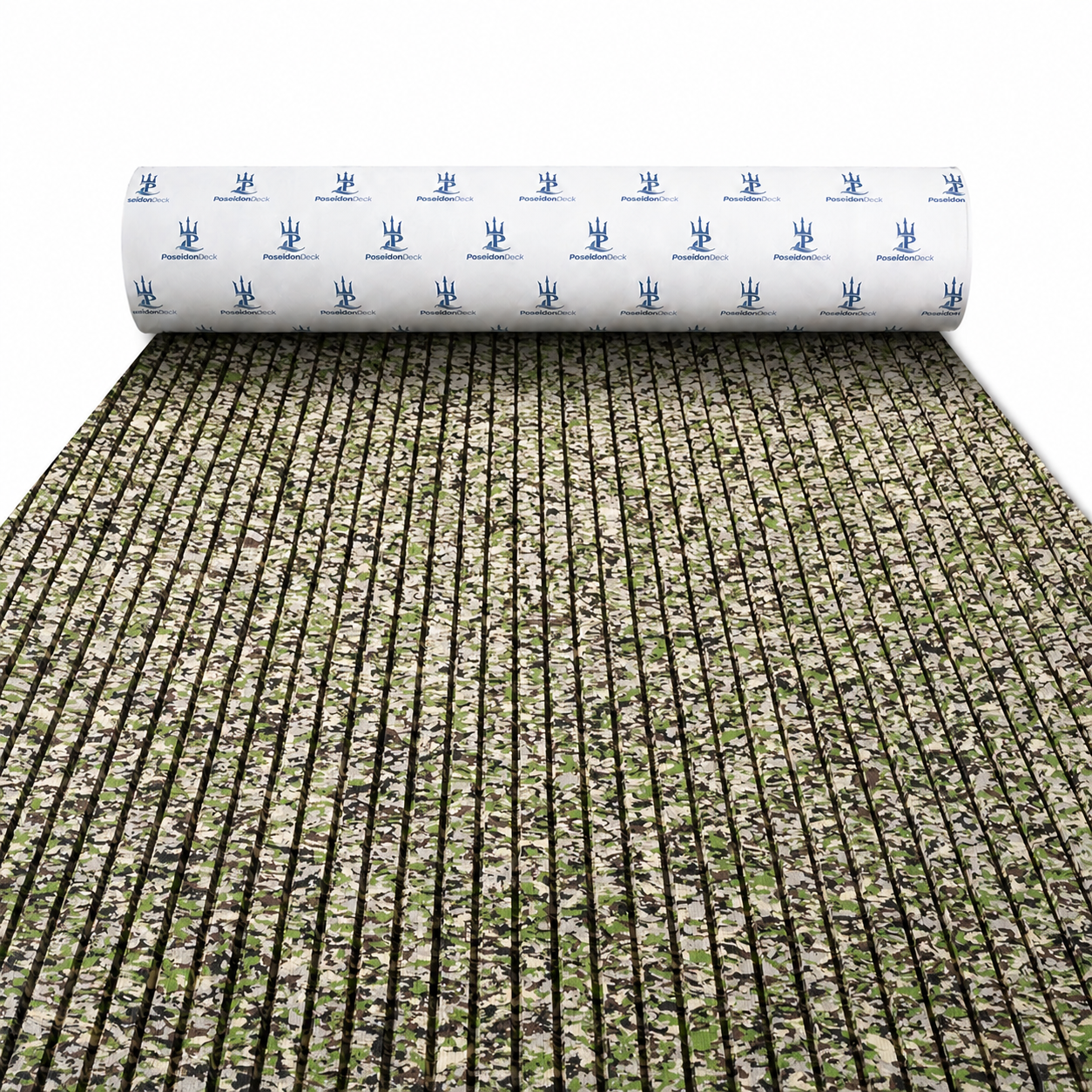 Army green camo grooved EVA foam boat flooring roll for marine deck flooring