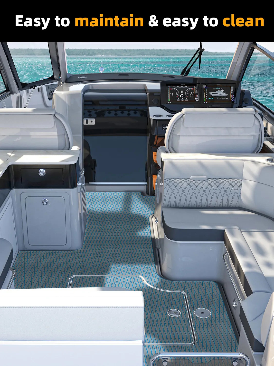 High-quality EVA Foam Boat Flooring Anti-UV 3000H Non-slip Sea Deck