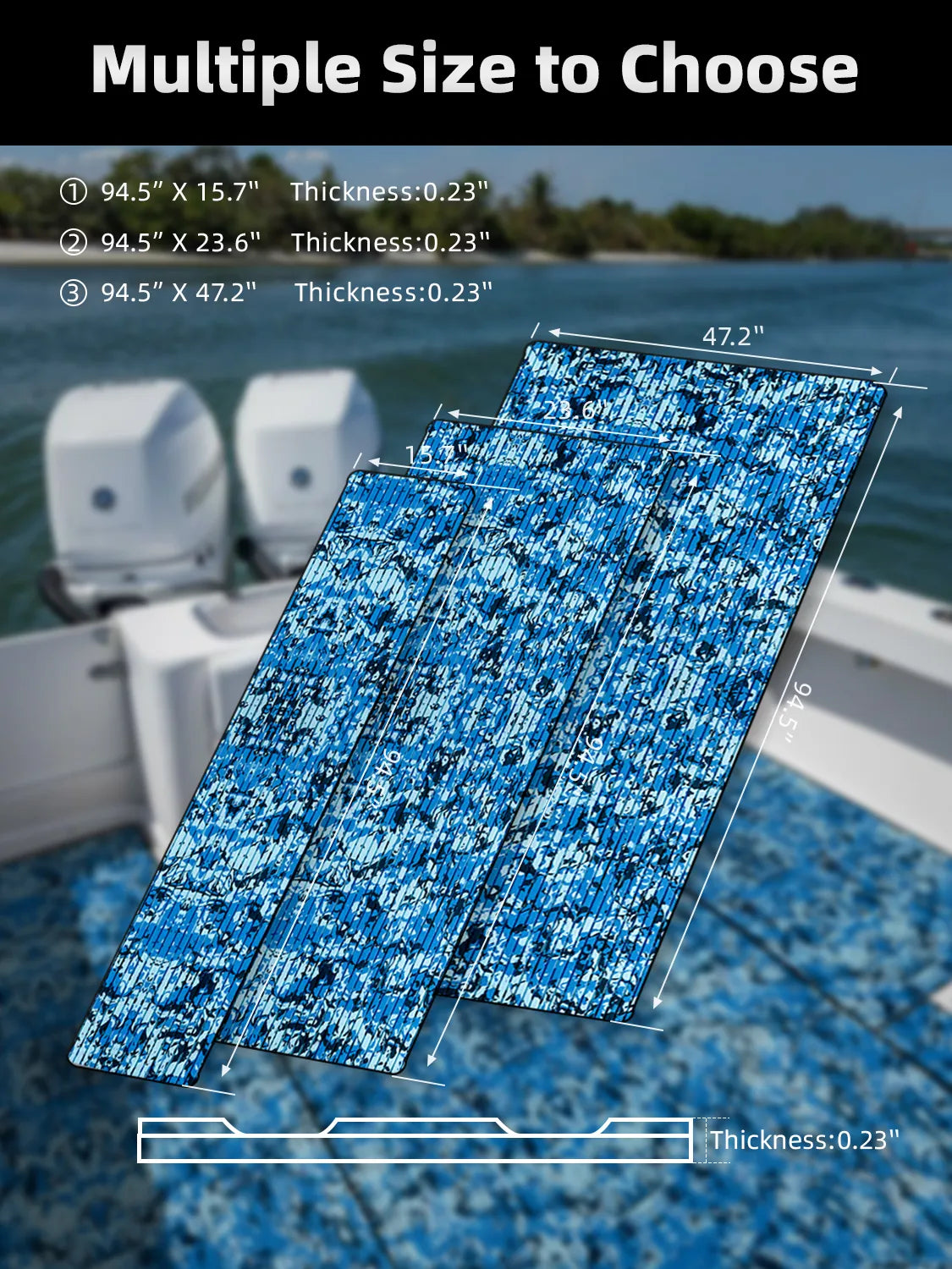 EVA Foam Boat Decking Anti-UV 3000H for Motorboat RV Yacht Kayak