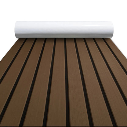 Coffee Stripe EVA Foam Boat Flooring – DIY Friendly 