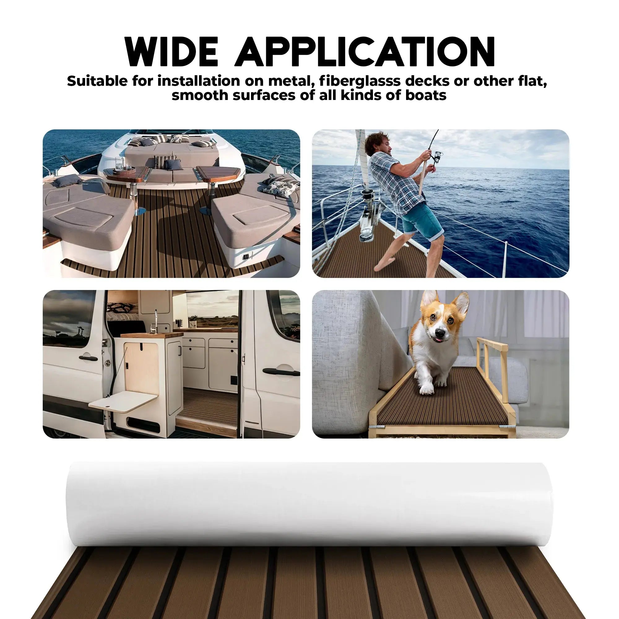 Self-Adhesive EVA Foam Floor Pad – Warm Wood Look 